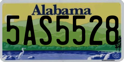 AL license plate 5AS5528