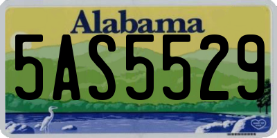 AL license plate 5AS5529