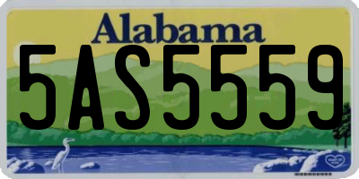 AL license plate 5AS5559