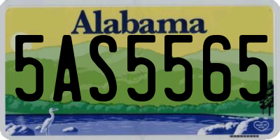 AL license plate 5AS5565