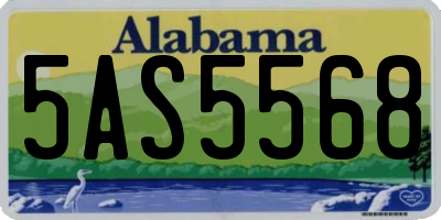 AL license plate 5AS5568