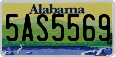 AL license plate 5AS5569