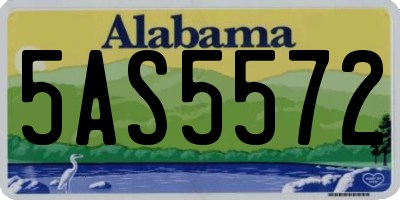 AL license plate 5AS5572