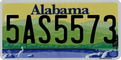 AL license plate 5AS5573