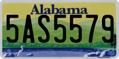 AL license plate 5AS5579