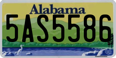 AL license plate 5AS5586