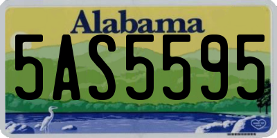 AL license plate 5AS5595