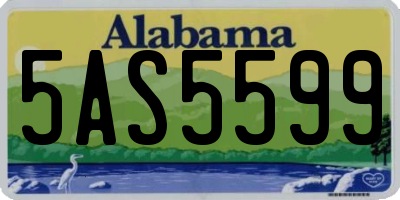 AL license plate 5AS5599