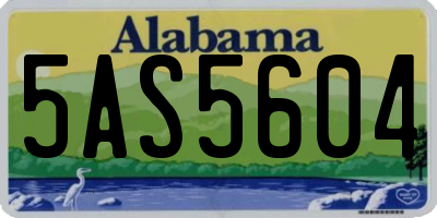 AL license plate 5AS5604