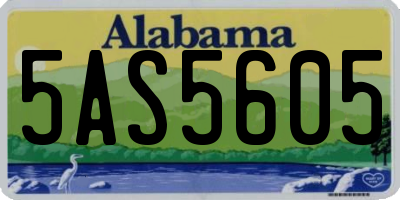 AL license plate 5AS5605