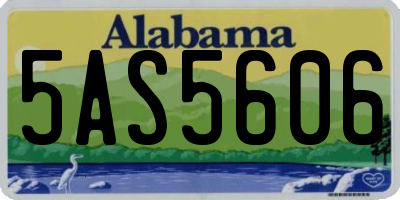 AL license plate 5AS5606