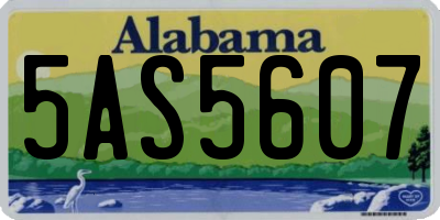 AL license plate 5AS5607