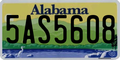 AL license plate 5AS5608