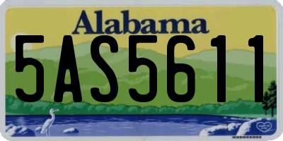 AL license plate 5AS5611