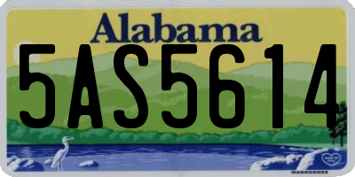 AL license plate 5AS5614