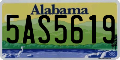 AL license plate 5AS5619