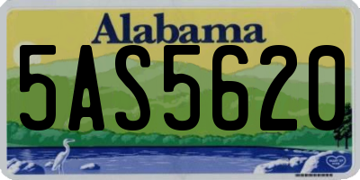 AL license plate 5AS5620