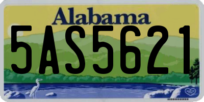 AL license plate 5AS5621