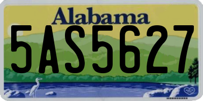 AL license plate 5AS5627
