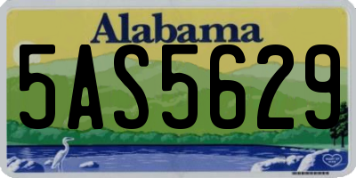 AL license plate 5AS5629