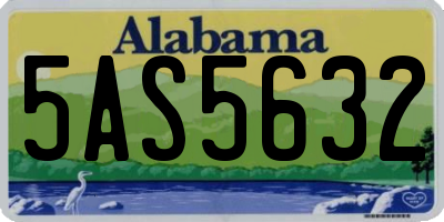 AL license plate 5AS5632