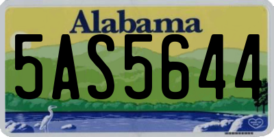 AL license plate 5AS5644