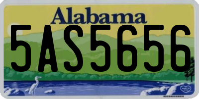 AL license plate 5AS5656
