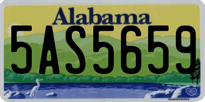 AL license plate 5AS5659