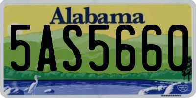 AL license plate 5AS5660
