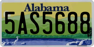 AL license plate 5AS5688