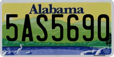 AL license plate 5AS5690
