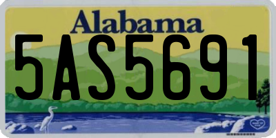AL license plate 5AS5691