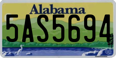 AL license plate 5AS5694