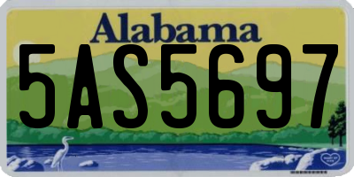 AL license plate 5AS5697