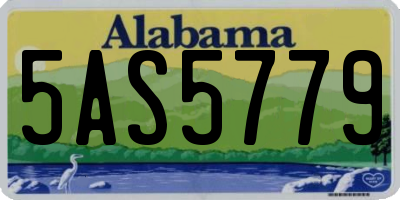 AL license plate 5AS5779