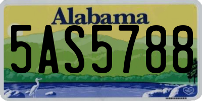 AL license plate 5AS5788