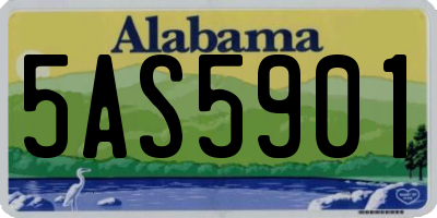 AL license plate 5AS5901