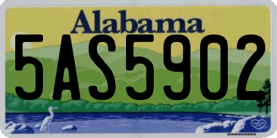 AL license plate 5AS5902