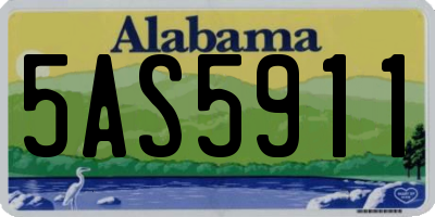 AL license plate 5AS5911
