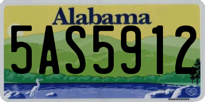 AL license plate 5AS5912