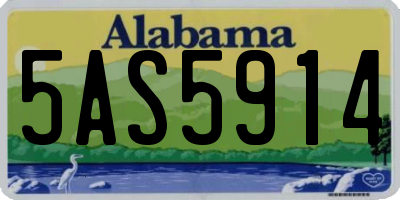AL license plate 5AS5914
