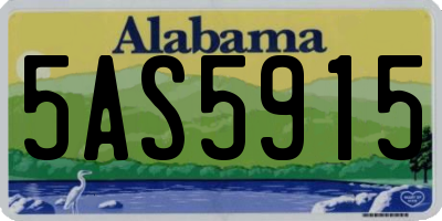 AL license plate 5AS5915