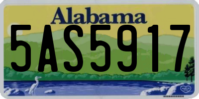 AL license plate 5AS5917