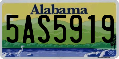 AL license plate 5AS5919