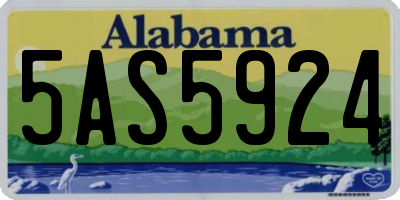 AL license plate 5AS5924