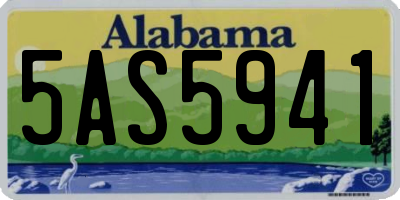 AL license plate 5AS5941