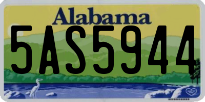 AL license plate 5AS5944