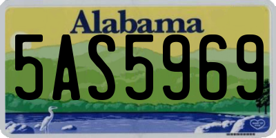 AL license plate 5AS5969