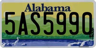 AL license plate 5AS5990