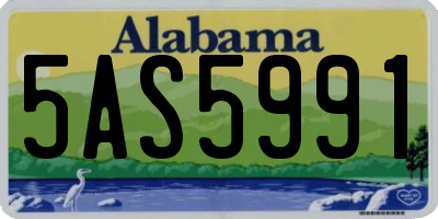 AL license plate 5AS5991